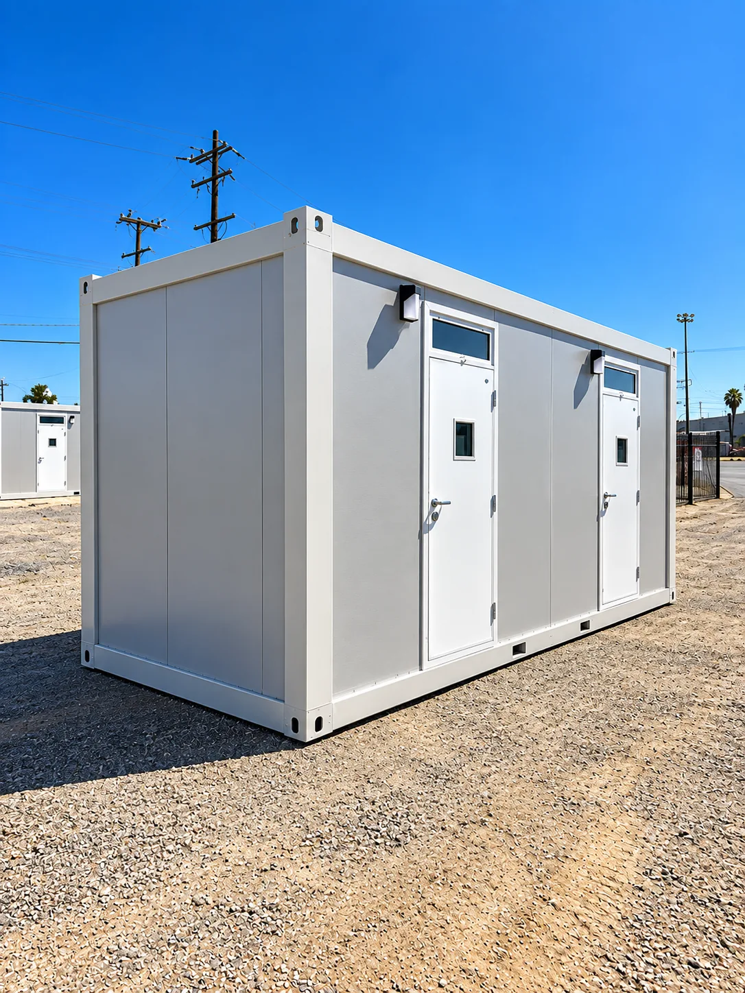 Two-stall sleeper trailer exterior