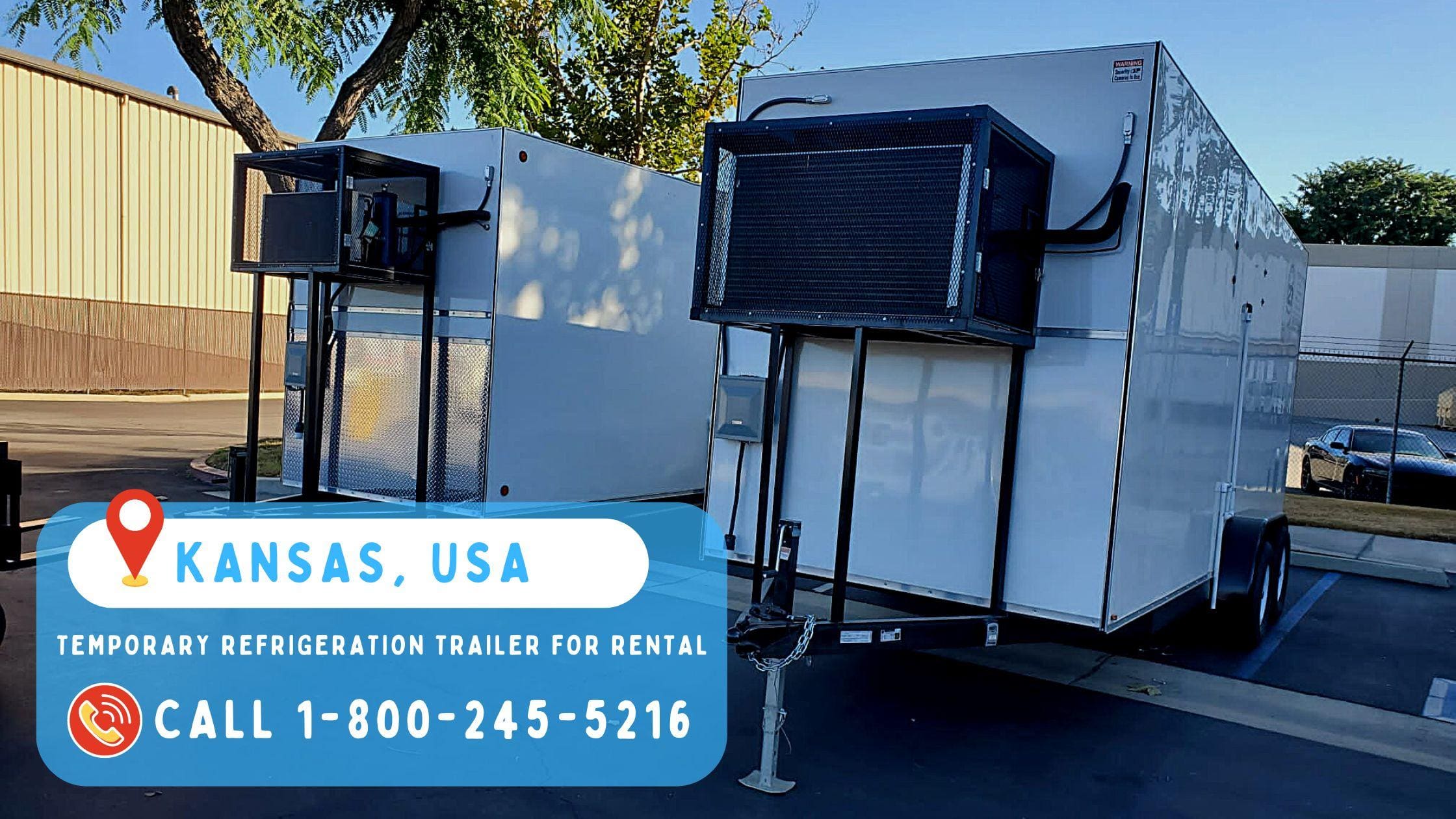 Temporary Refrigeration Trailer for Rental in Kansas | Ice Fox